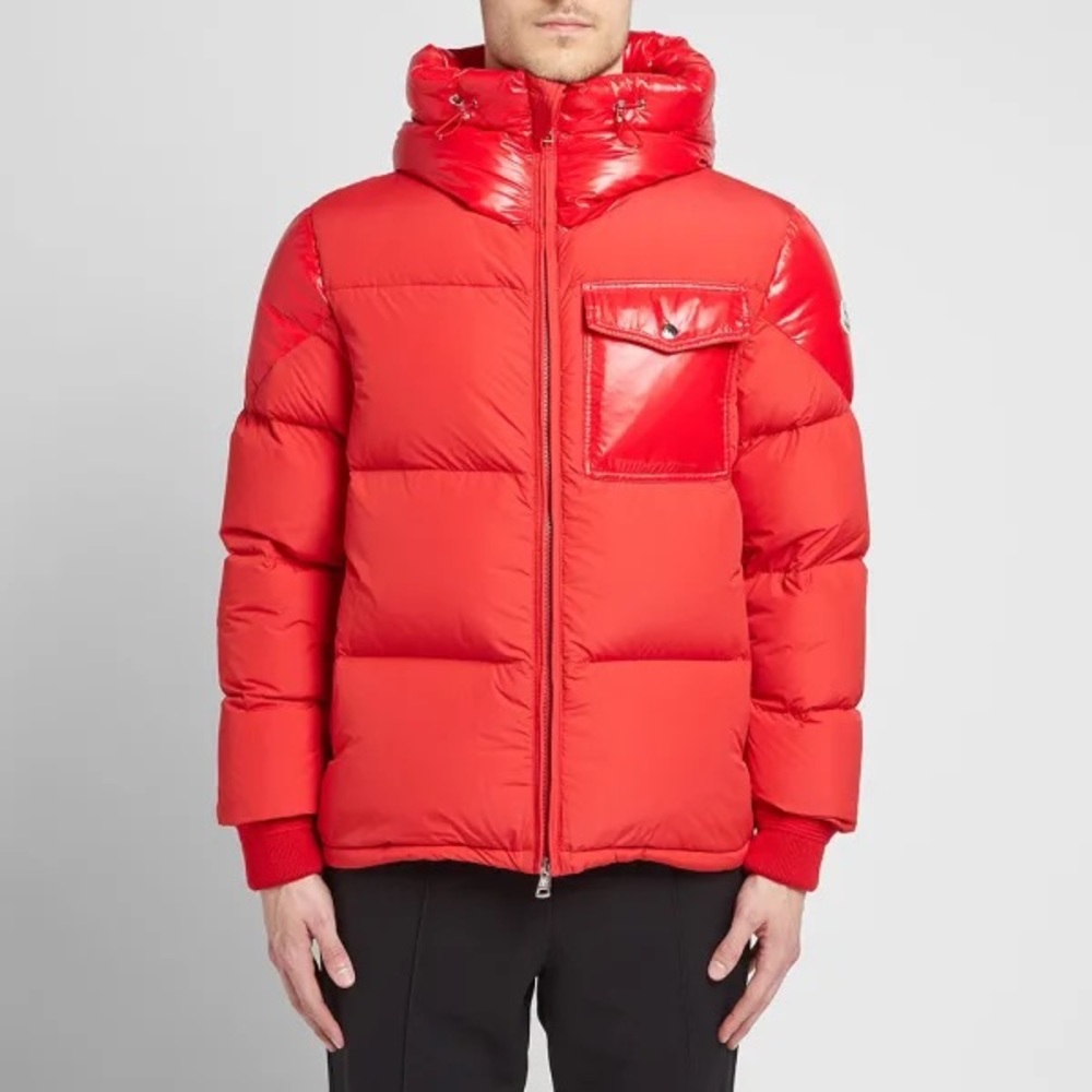 NWT Moncler Men’s Eloy Red Down Jacket - Size 5